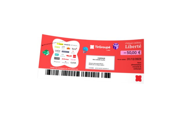 chèque tir groupé 50 euro
